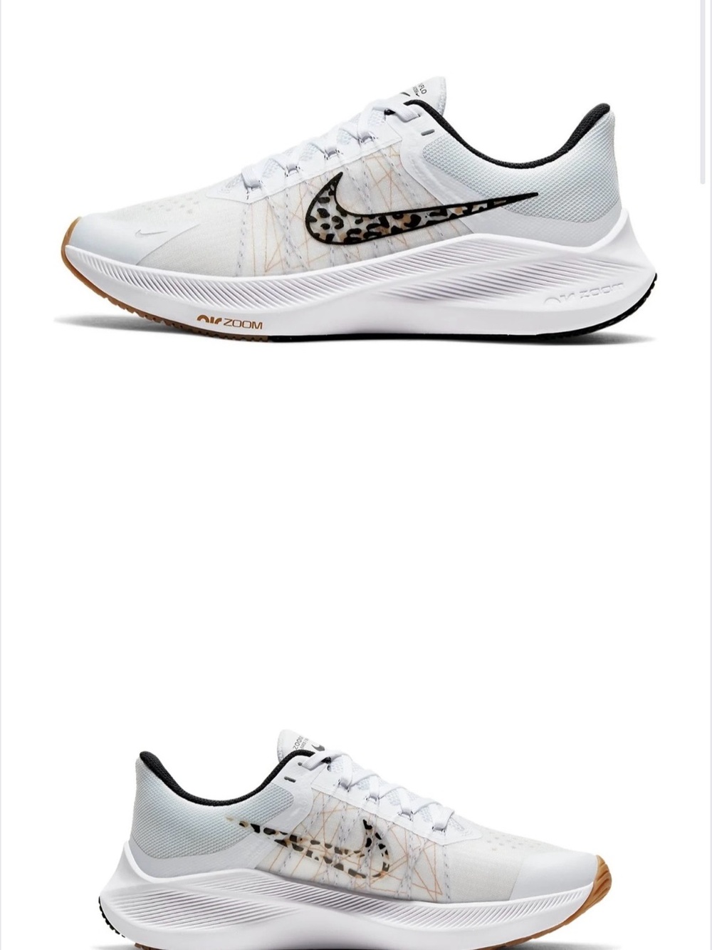 Nike Women’s White Leopard Running Shoes